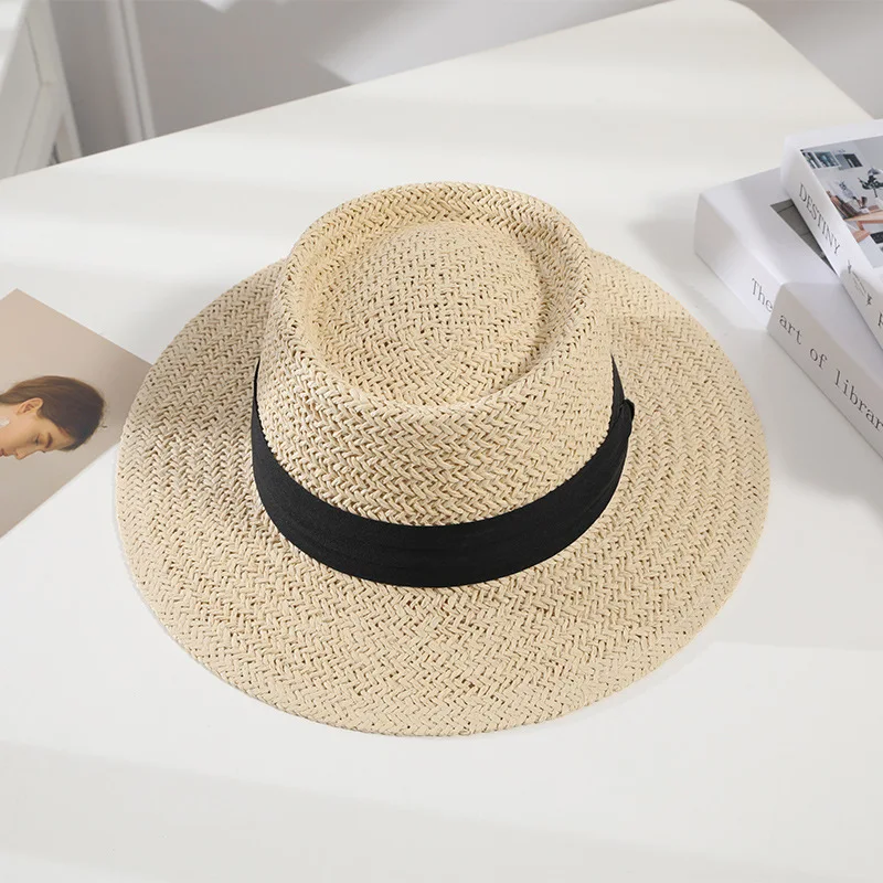 Соломенная Панама RH Женская в стиле джаз пляжная шляпа кэжуал брендовая