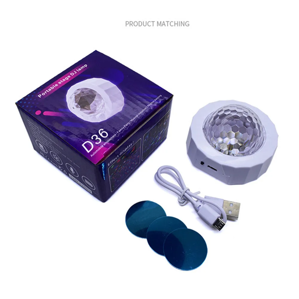 

USB Decorative Lights White Shell Accessories Atmosphere Interior Parts