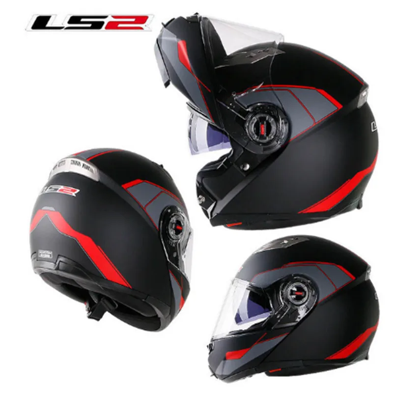 Модульный мотоциклетный шлем LS2 FF370 разных цветов ls2 Man Flip Up casco Moto для гоночных