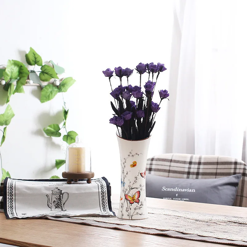 Новый китайский орнамент керамическая ваза Ретро ручной творческий дом гостиной