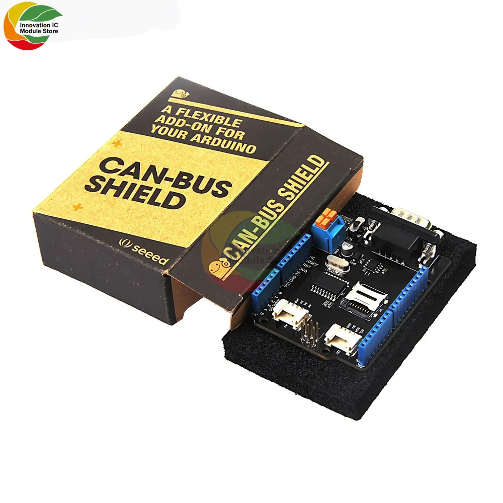 Плата контроллера CAN-BUS Shield V2 I2C UART модуль приемопередатчика MCP2515 mcp2551 совместима с