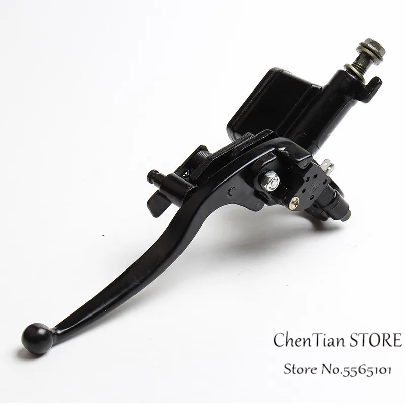 Front Brake Lever Master Cylinder Pump Right 22mm 7/8&quot Side Banjo Bolt for Honda Kawasaki Suzuki Benelli | Автомобили и