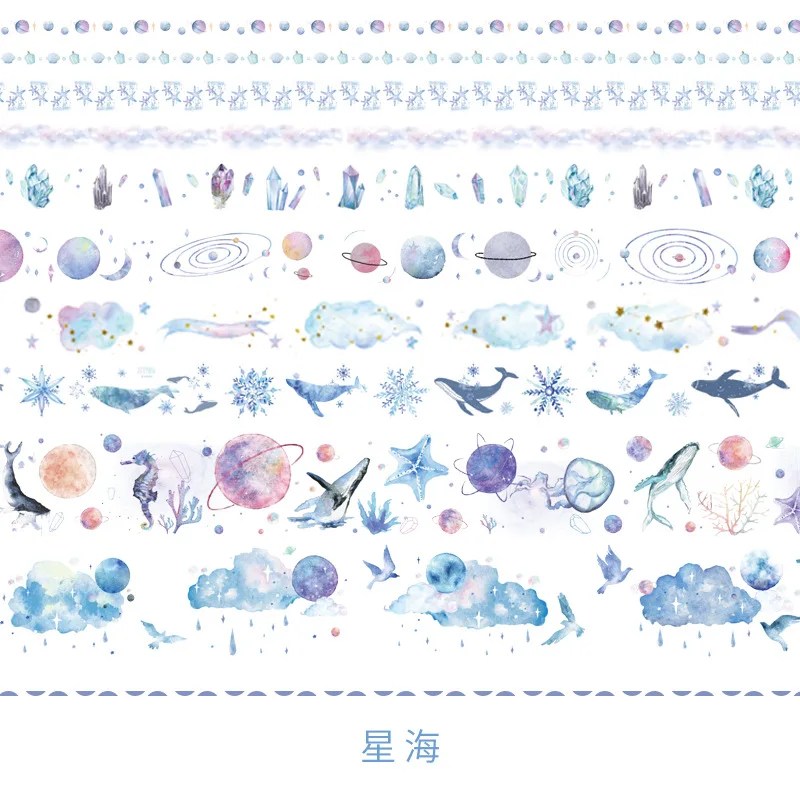 

10Pcs/box Kawaii Decoration Masking Tape Set Creative Stickers Scrapbooking Paper Washi Tape Cute Stationary School Supplies