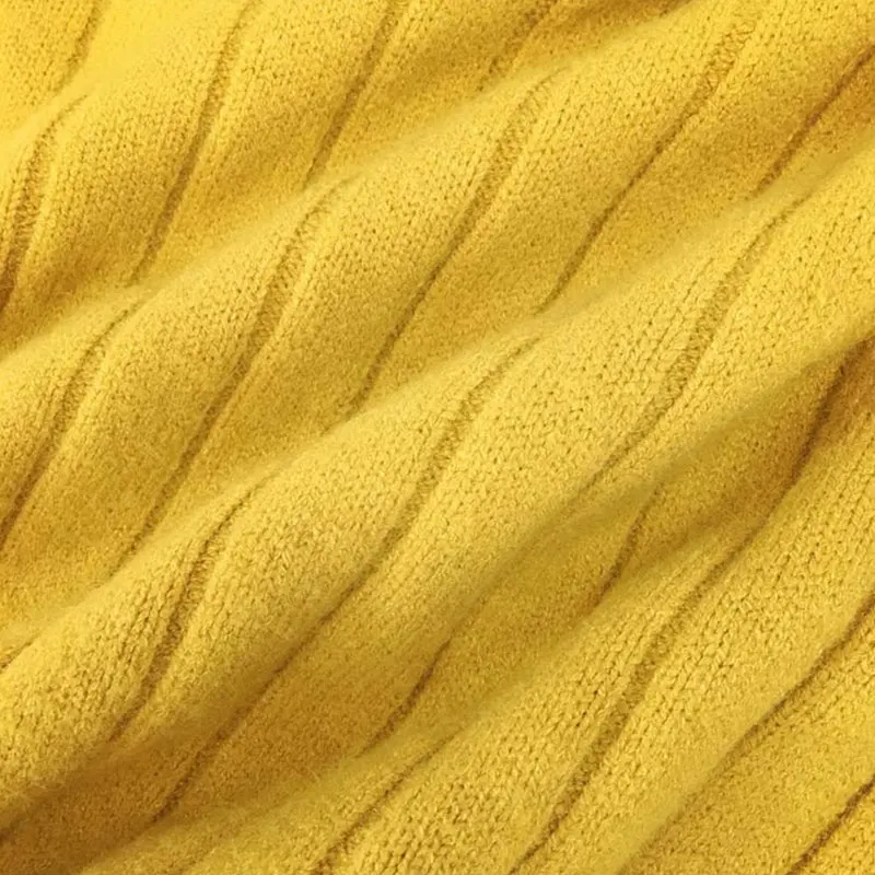 

2019 New Women's Sweaters High Collar Puff Sleeve Loose Pullovers Knit Tops Solid Color Warm Blouse Winter Sweaters DO99