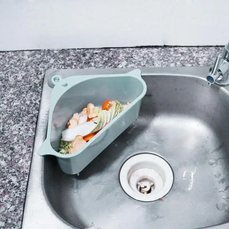 

1pcs Multifunctional Kitchen Suction Cup Sink Storage Rack Washing Bowl Sponge Drain Basket Rack Home Kitchen Organizer Gadget