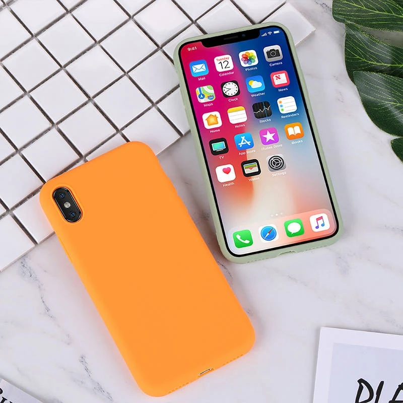 Силиконовый чехол для iPhone 11 Pro Max, чехол из мягкого ТПУ, матовый цветной чехол для телефона s, чехол для iPhone 6 7 8 Plus 6S XS Max XR X Etui