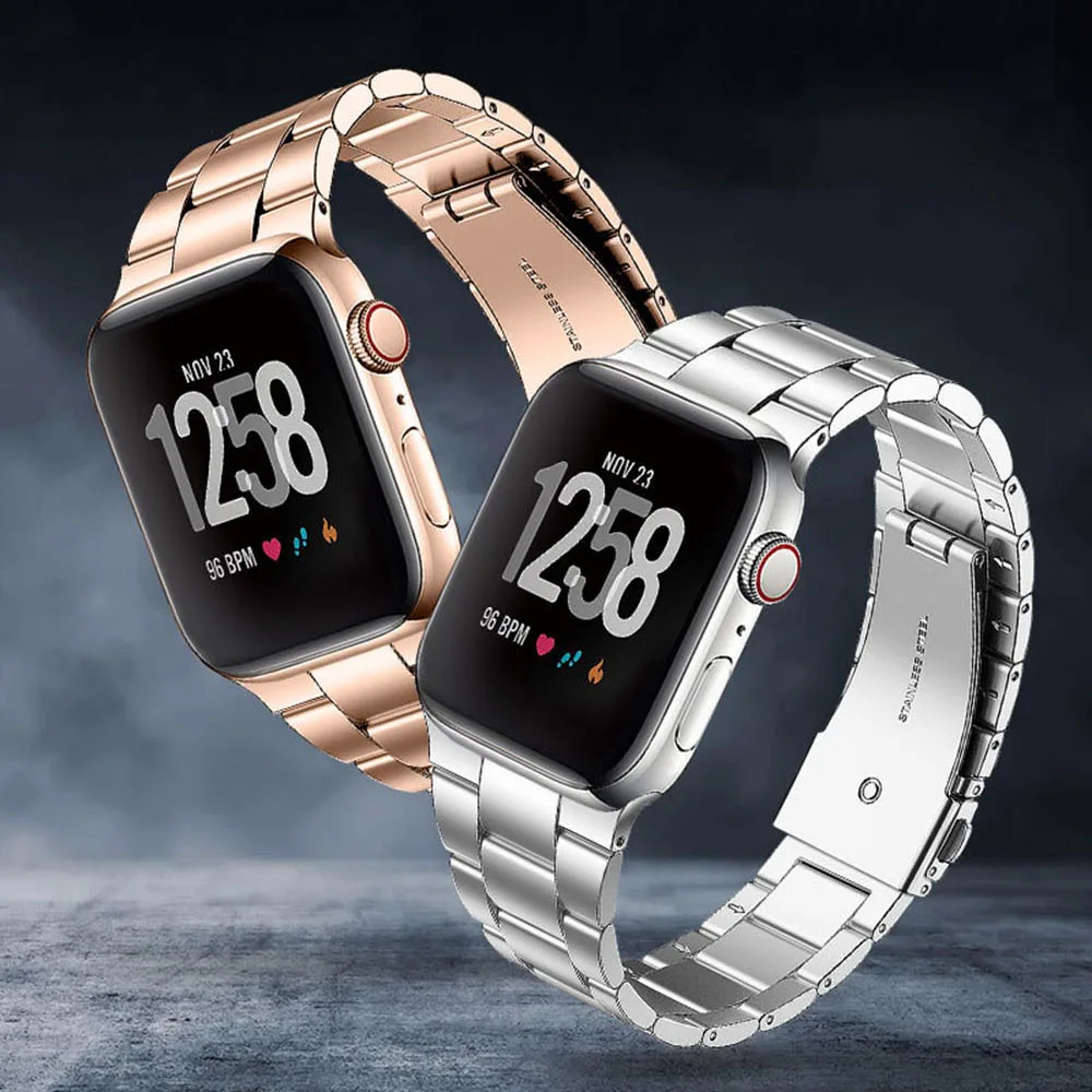 

Ремешок из нержавеющей стали для Apple Watch Band 6 5 4 3 2 SE 42 мм 38 мм 40 мм 44 мм металлический ремешок для часов iWatch Series браслет