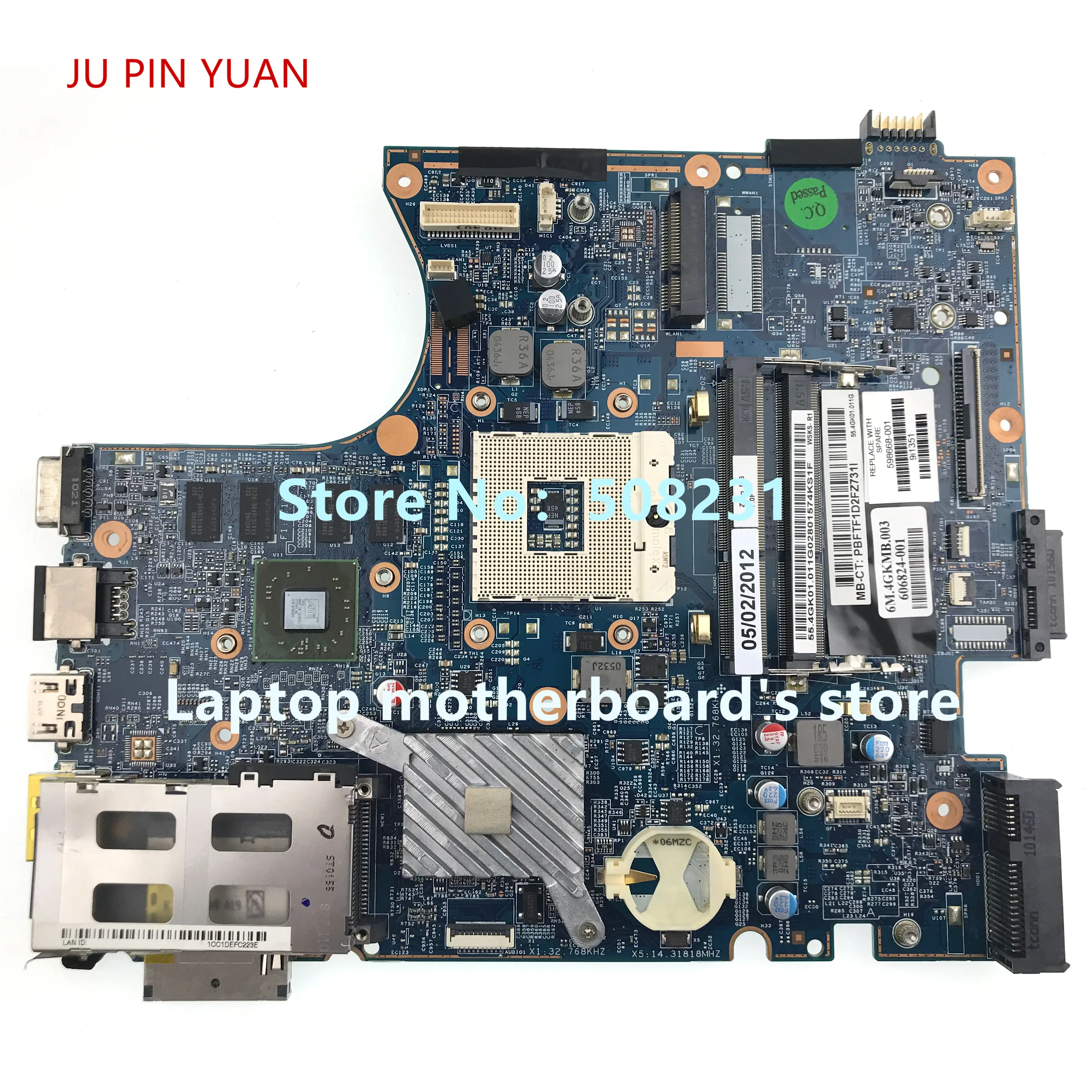 

Материнская плата для ноутбука HP Probook 598668 S 4720S 4520S 628795-001 633551-001 633552-001 HD5470 512 Мб 100% полностью протестирована