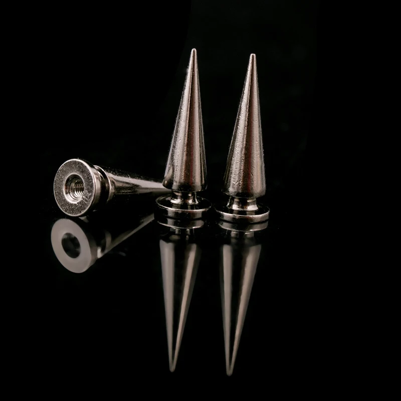 Gunblack Конус отвертка шипы шпильки diy панк-шипы рок конус отвертка заклепки шипы для одежды Одежда Обувь Сумки кожевенное ремесло - Цвет: Gunblack