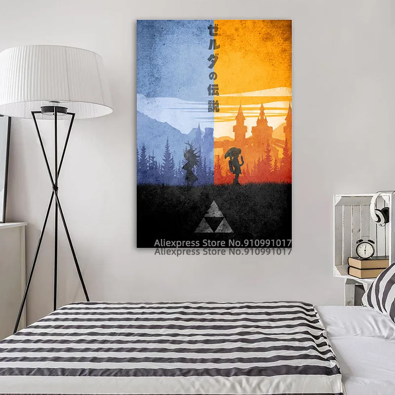 Плакат с изображением маски маджора из игры Zelda постер для классических игр