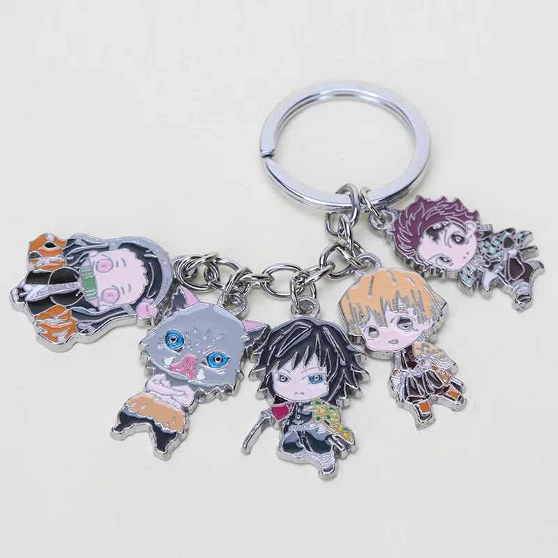 Демон убийца брелок Kimetsu без Yaiba камадо Tanjirou Raphtalia Matal Косплэй брелоки с