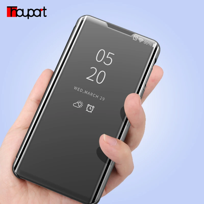 Зеркальный чехол для Xiaomi Redmi Note 6 Pro 7 4 4X откидной Чехол 9S 7A Mi 8 A1 A2 A3 Lite 8A Чехол-книжка