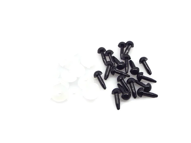 8 мм-24 мм Черные Пластиковые Глаза животных для вязания мягкие животные глаза