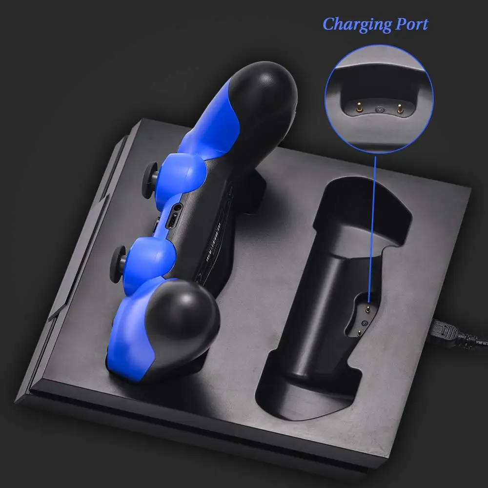 PS4 тонкий поляризационный фильтр Pro контроллер Зарядное устройство с