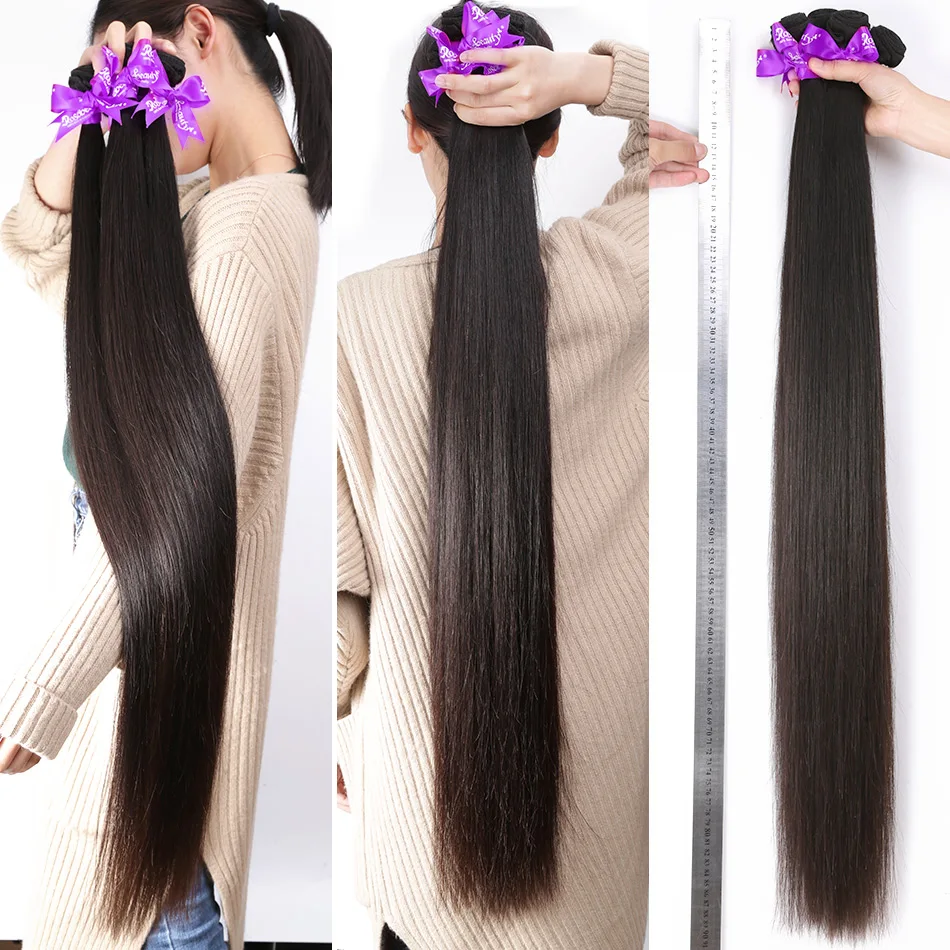 Rosabeauty 8-28 30 32 дюймов бразильские человеческие волосы плетение Remy Натуральные Прямые 3 4 пряди с 5x5 закрытие шнурка и 13x4 фронтальная