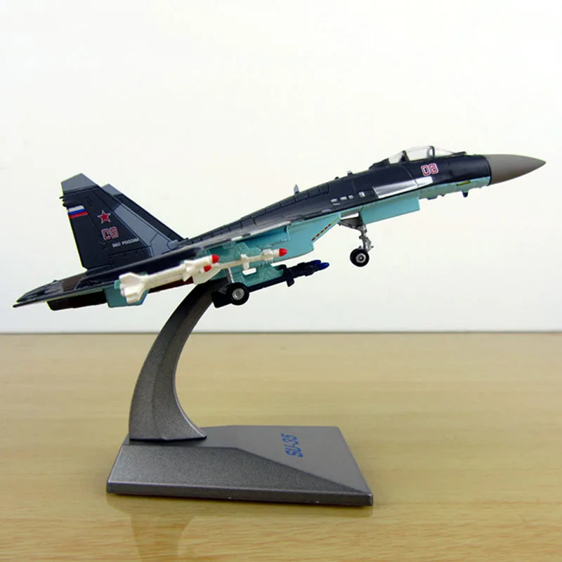Советский морской корпус 1/144 масштаб Su35 истребитель русский самолет для взрослых