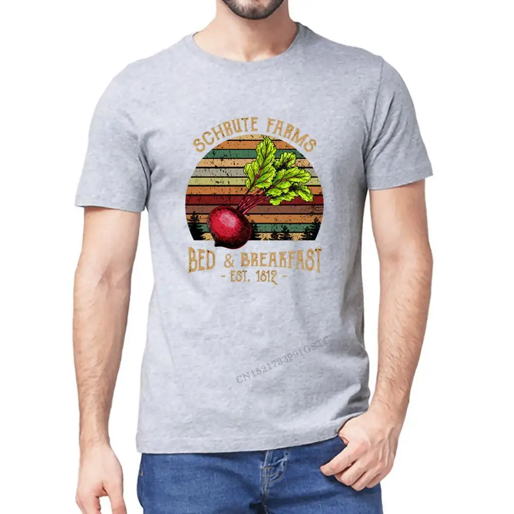 

Funny Premium Cotton Schrute Farms Bed And Breakfast Office Dwight Retro Men's T-Shirt Fashion Gift Unisex Women Top Soft Tee