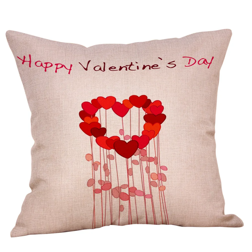 Счастливый День святого Валентина Бросок Наволочка сладкая любовь квадратная