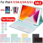 Чехол с подсветкой для iPad 10,2 8 8th 7 7th 9,7 5th 6th 2017 2018 Air 2 3 Pro 9,7 10,5 11 2020 2018 со слотом для ручки