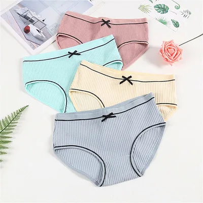 Женские хлопковые трусы со средней посадкой с буквенным принтом | Мать и ребенок