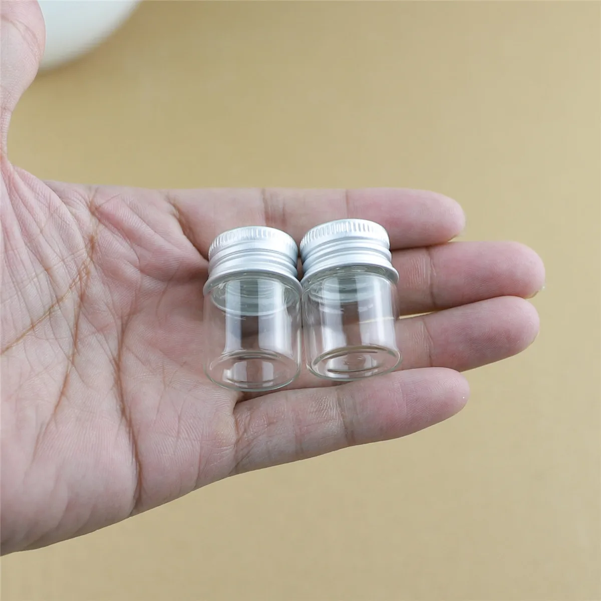 100PCS/lot 22*30mm 5ml Tiny Glass Bottles storage bottles & jar Glass Small Jars Vials Mini Containers DECORATIVE Bottles