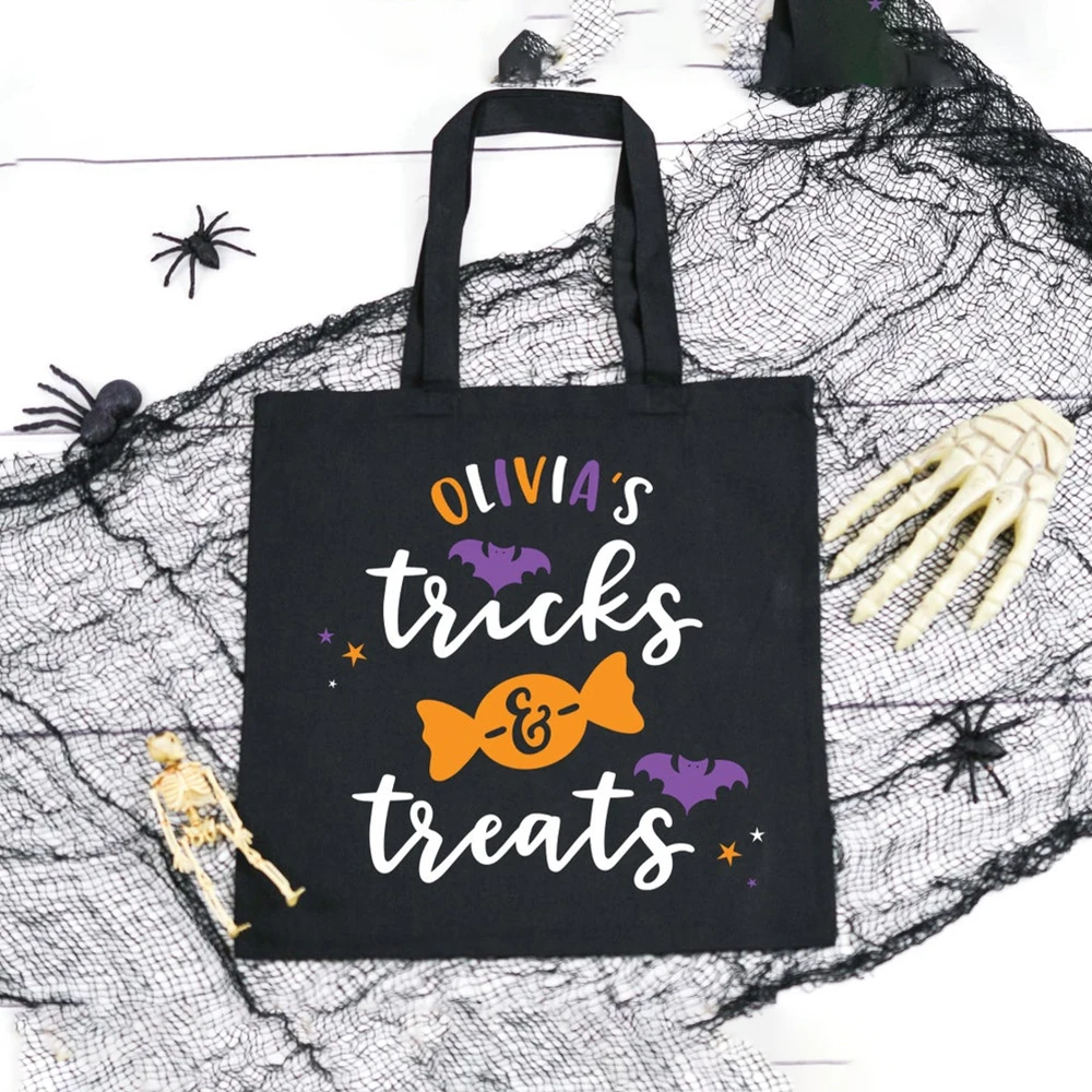 Персонализированная Сумка-тоут в виде призрака конфет монстра сумка для