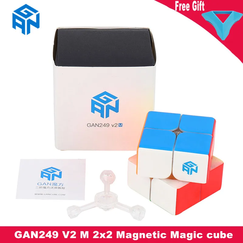 

GAN249 V2 M 2x2x2 Magnetic Magic cube GAN 249 V2M 2x2 Speed Cube 2x2x2 Puzzle Cube Professional cubo magico Educational Toys
