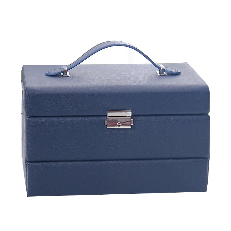 Новая Кожаная Шкатулка для ювелирных изделий многослойный Большой