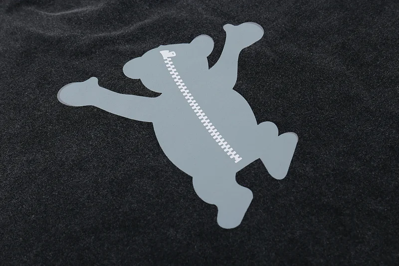 

We11done Cartoon Little Bear Print T Shirt Men Women Couple 100% Cotton T-Shirt Oversized Hip-hop High Street Tee