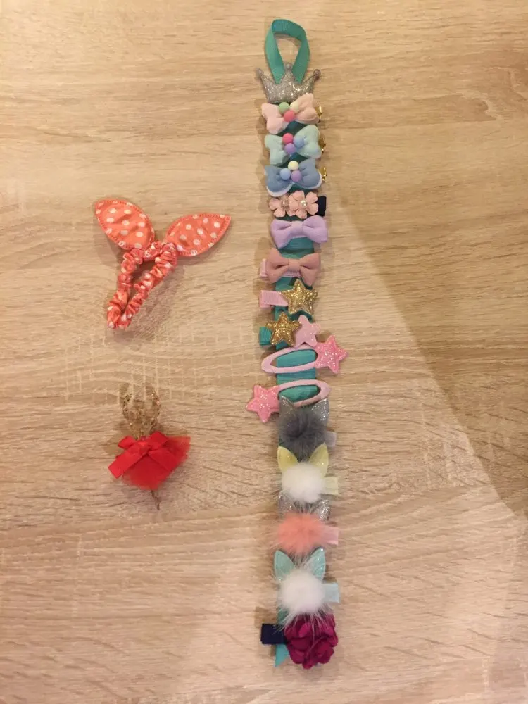 2019 Дети Малыши заколка для волос лента хранения Ассорти Корона Ленточные заколки