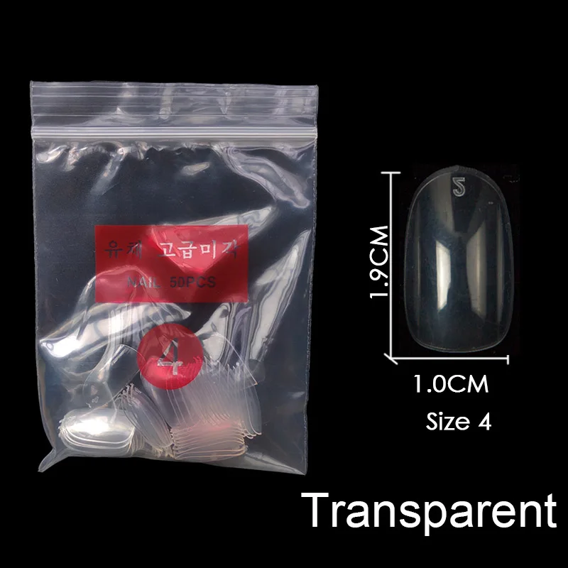 Transparent-4 Купите некоторые размеры s коротких круглых накладных гвоздей полный размер ногтей 0 1 2 3 4 5 6 7 8 доступны 3 цвета накладные ногти для ногтей DIY - Цвет: Transparent-4