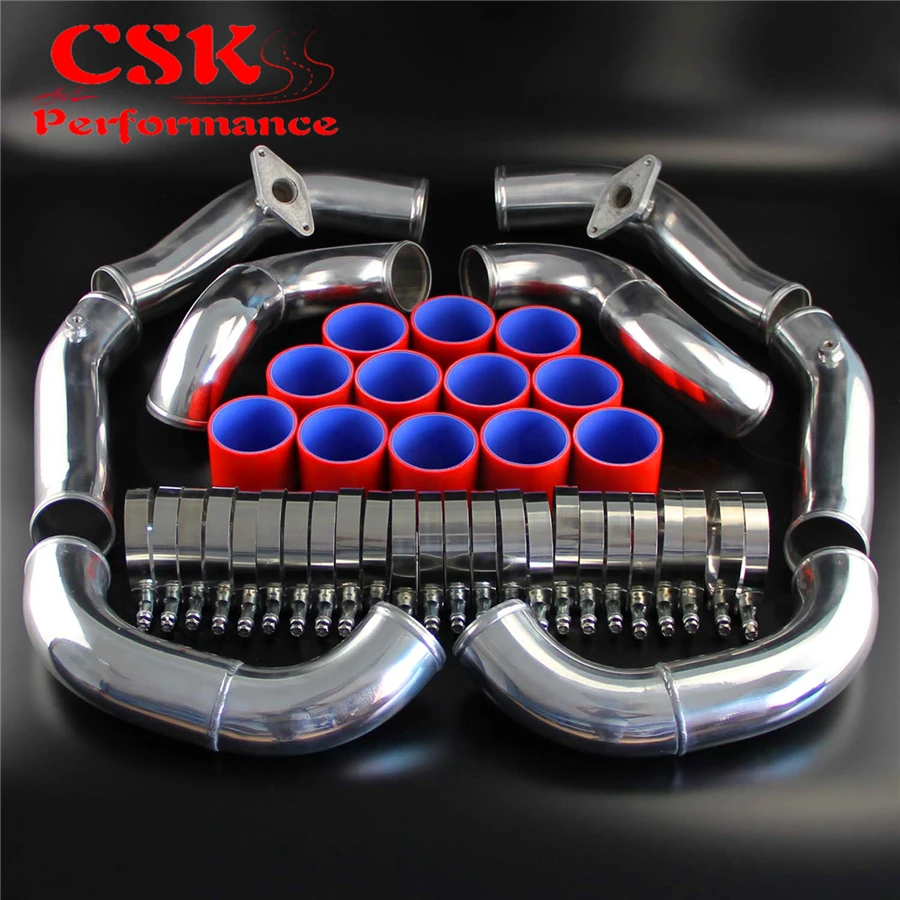 Гоночный турбо интеркулер Трубопроводный комплект Подходит для Nissan GT-R R35 VR38DET VR38