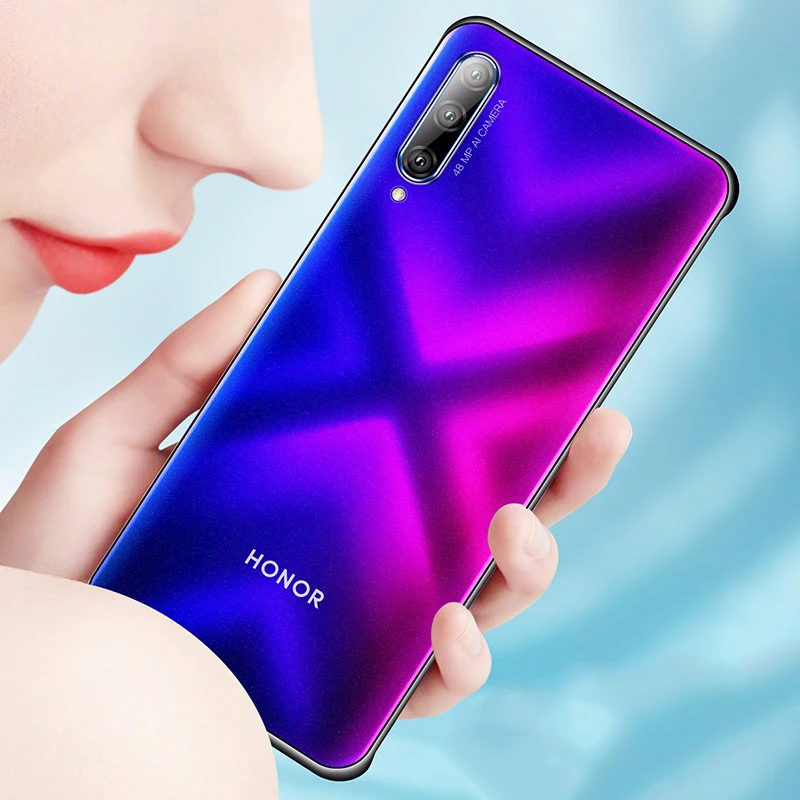 Бескаркасный чехол для huawei Honor 9X Pro Чехол прозрачная матовая задняя крышка