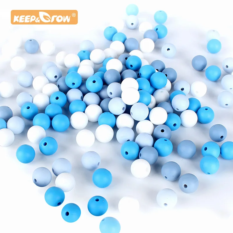 Keep & расти 1000 шт. силиконовые бусины 12 мм Еда Класс круглые бусы DIY Подвеска для