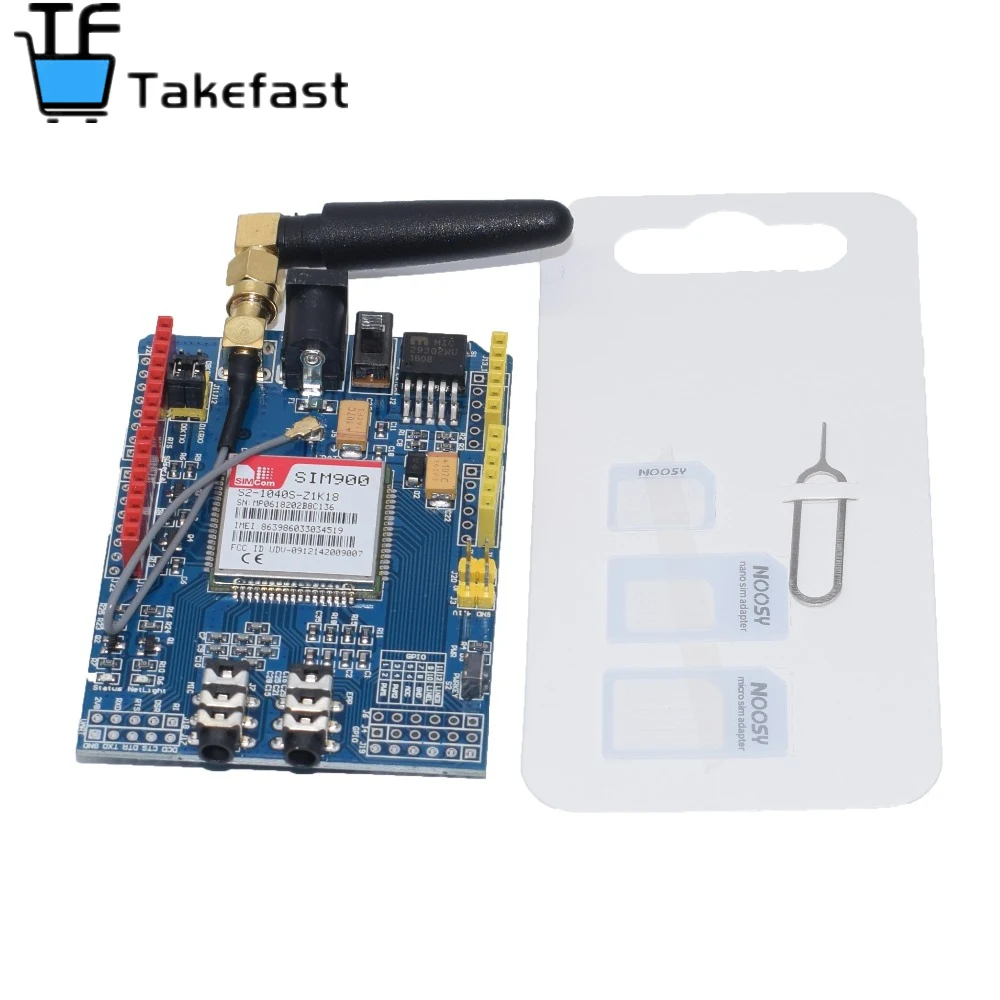SIM900 GPRS/GSM Защитная макетная плата совместимая с четырехдиапазонным