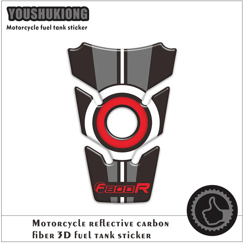 

3D Carbon Fiber Motorcycle Fuel Tank Pad Cover Protector Decal Stickers For F800R F 800R