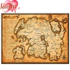 5D DIY винтажная Золотая карта мира, набор для алмазной живописи, полная выкладка, квадратная вышивка, мозаика, искусство, картина стразы, Декор, подарок