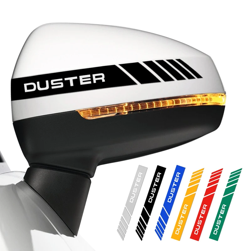 2 шт. Автомобильная наклейка на зеркало заднего вида s полоса для Dacia Duster 2010 2013 2020