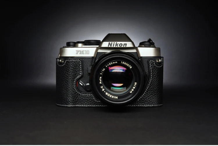 Чехол ручной работы из натуральной кожи для камеры Nikon FM10