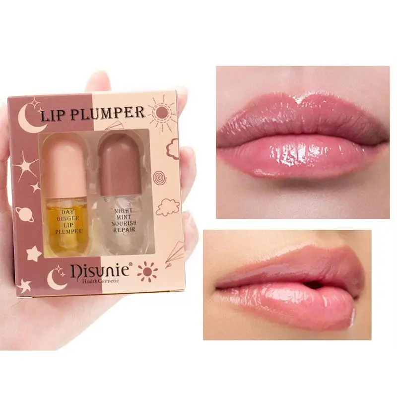 

2*5.5g Lip Enhancement Liquid Moisturizing Repairing Reduce Lip Fine Line Instant Volume Lips Plumper Oil Lip Plump Enhancer Hot
