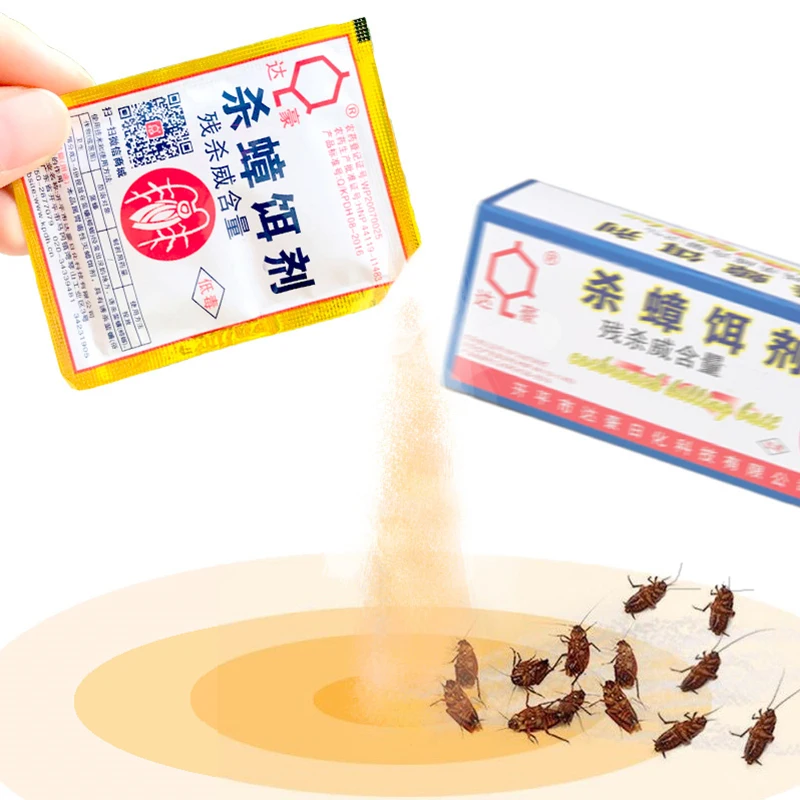 10 шт. приманка для уничтожения тараканов порошок отпугиватель Ловушка-убийца