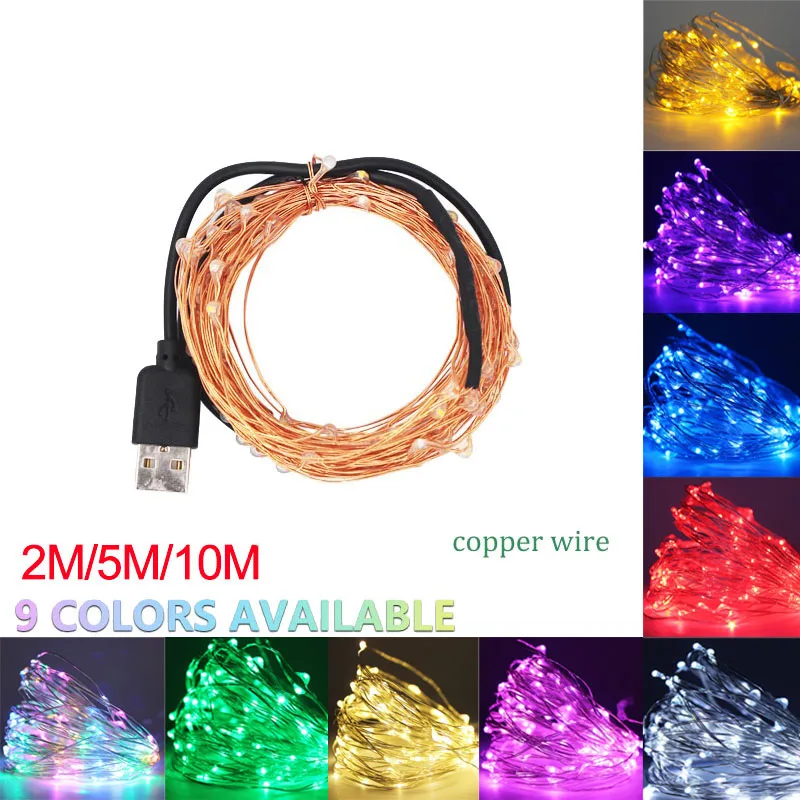 10-100 LEDs Cork Shaped LED String Copper Wire Holiday Outdoor Fairy Lights For Christmas Party Wedding Decoration | Лампы и освещение