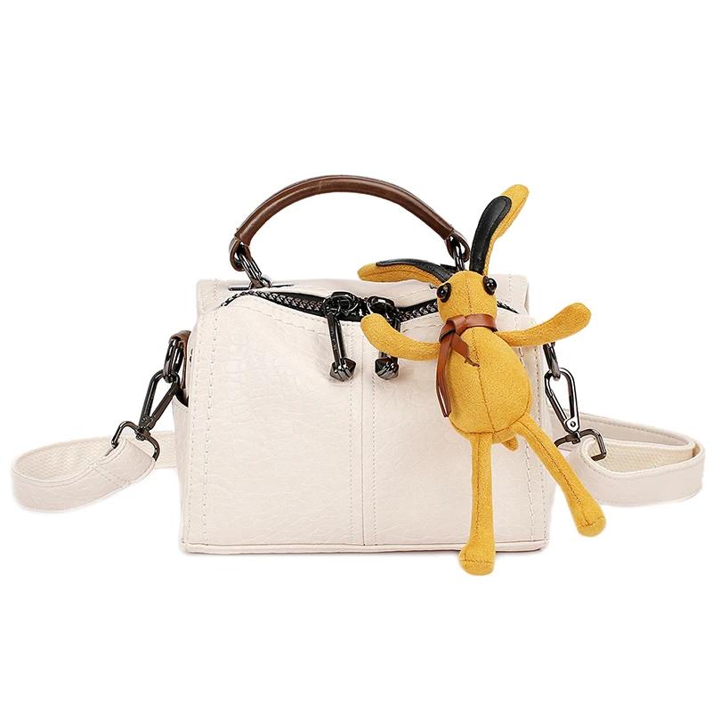 

Luxury Handbags Women Bags Designer Soft Leather Sac A Main Cute Bunny Pendent Bolso Crossbody Shoulder Purses