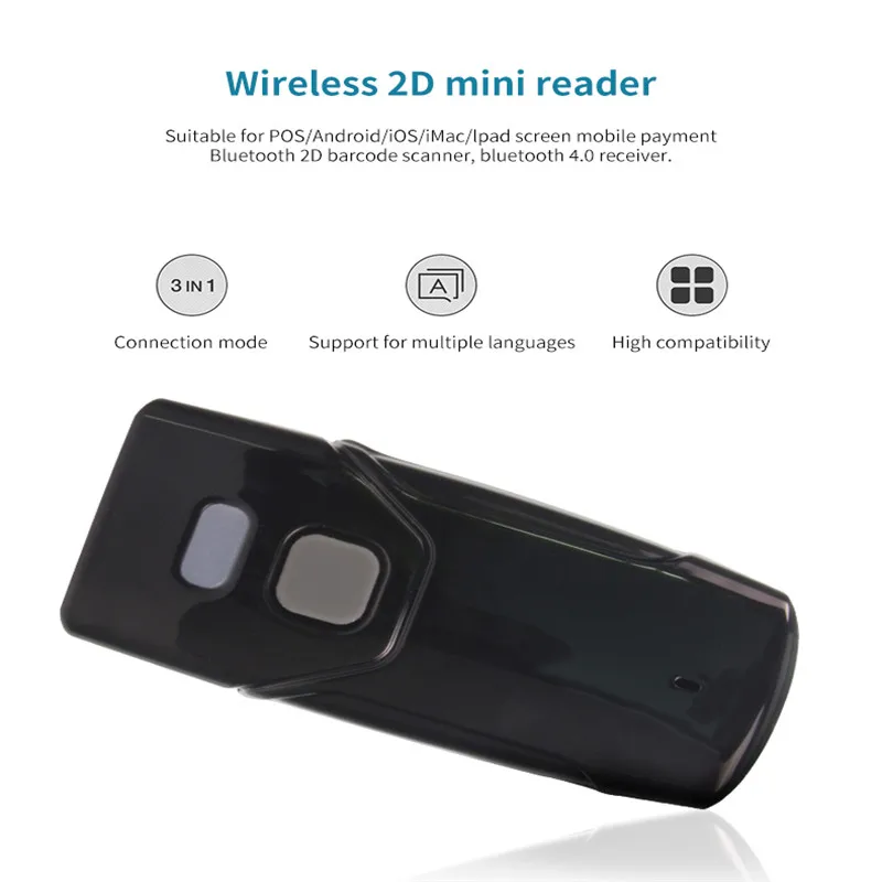Новый портативный сканер штрих-кода экономичный Bluetooth 1D CCD 2D считыватель