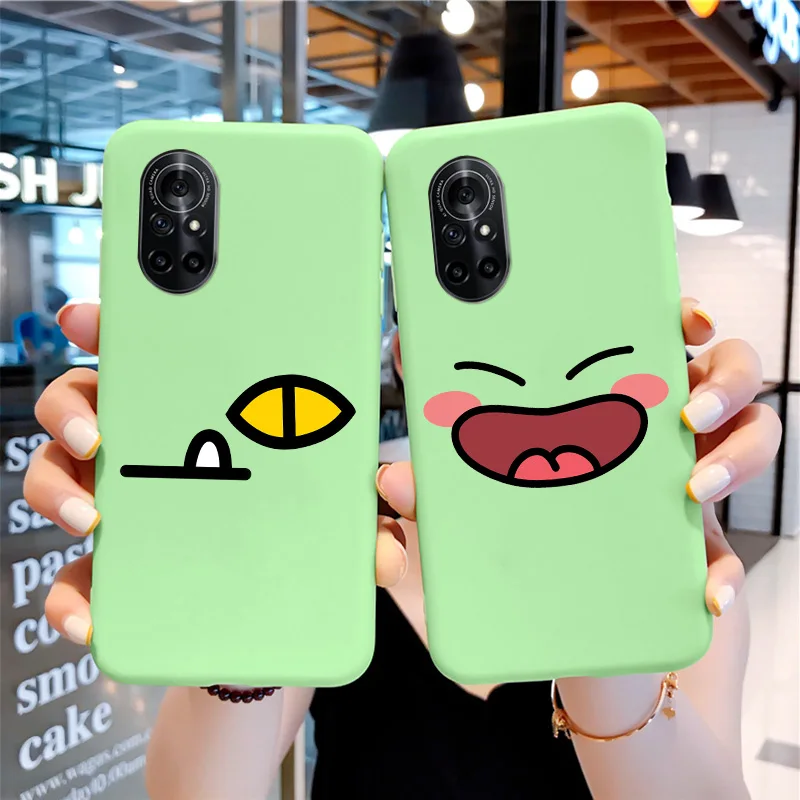 

Cute Cartoon Soft TPU Shell For Huawei Nova8 Nova8se Nova8Pro Case Colorful Edging Matte Personality Trend Shell For HUAWEICover