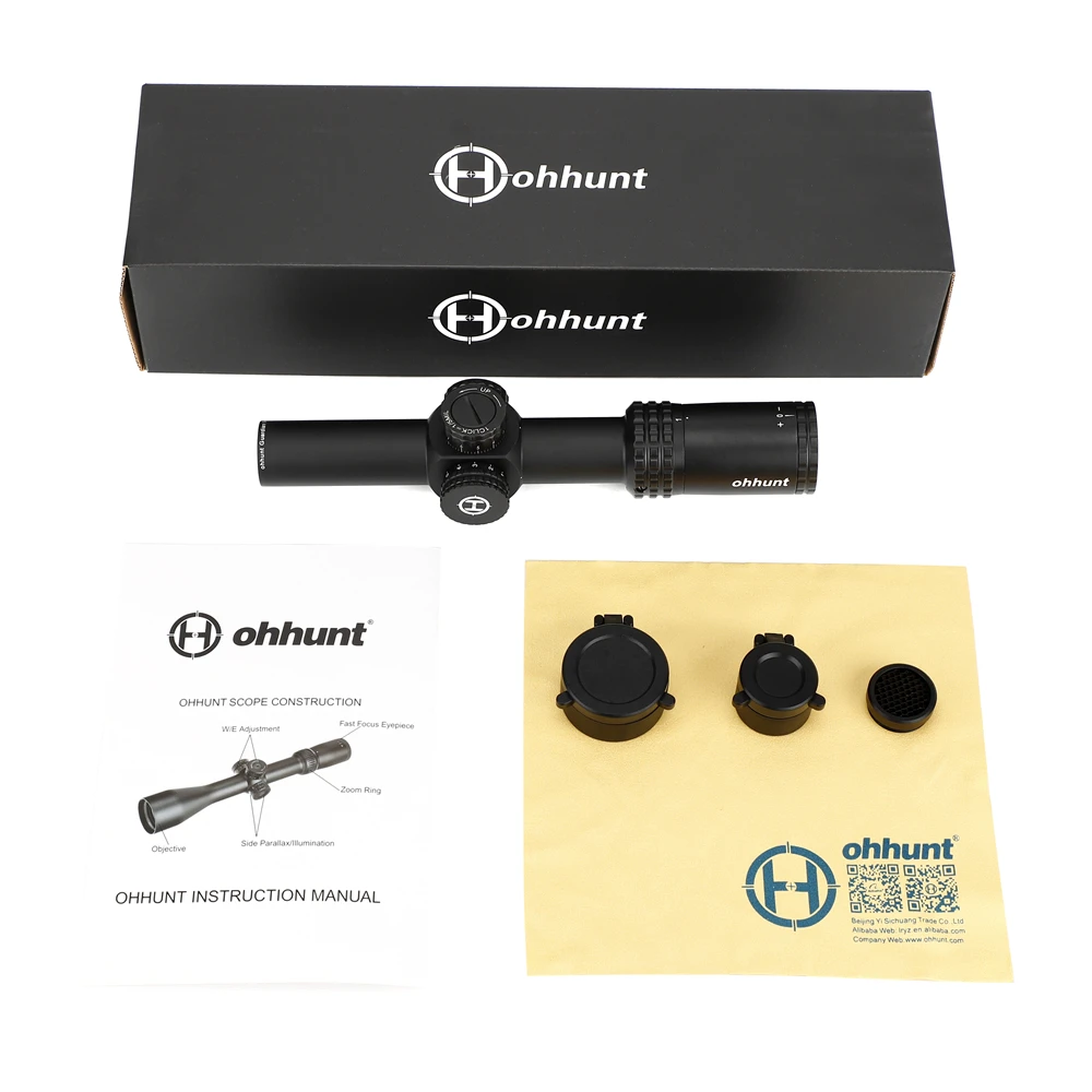 Ohhunt Guardian 1 6x24 IR компактная винтовка со стеклянной сеткой с подсветкой блокировкой
