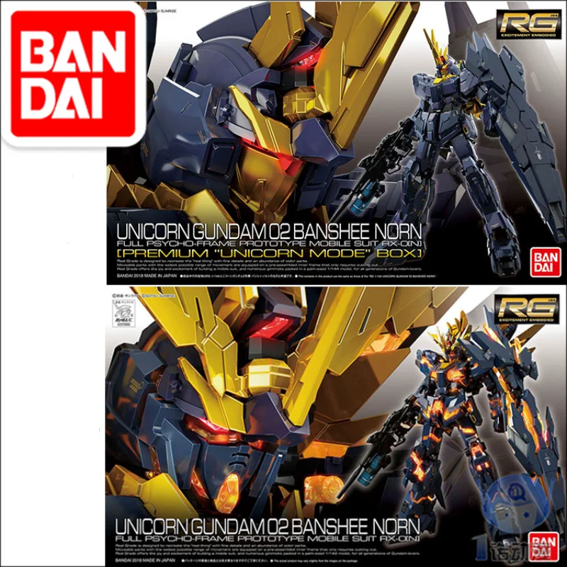 

Bandai Сборная модель 21060 RG 27 1/144 единорог Gundam 02 Banshee аниме игрушка