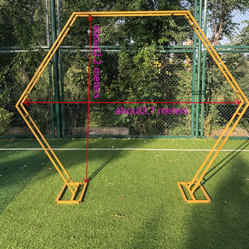 Двойная Рама в форме пятиугольника металлическая квадратная стойка для свадьбы
