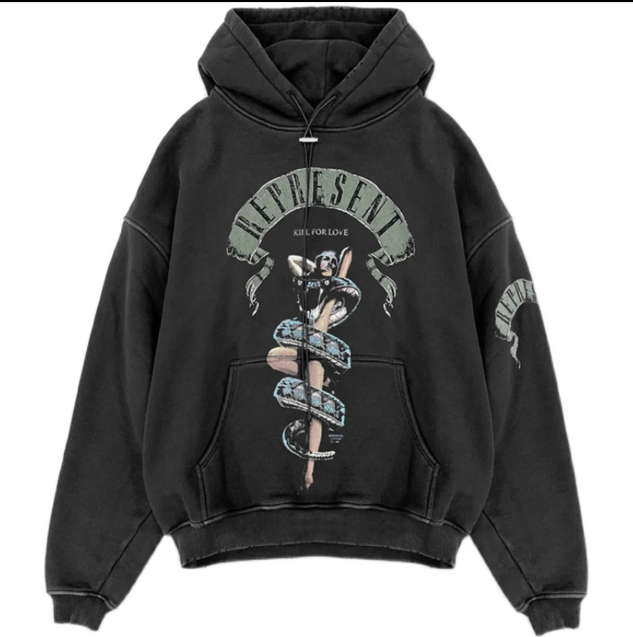 

2021ss Represent Vintage Hoodie Men Women 1:1 High Quality Sweatshirts Fashion Print Pullover Represent Hooded