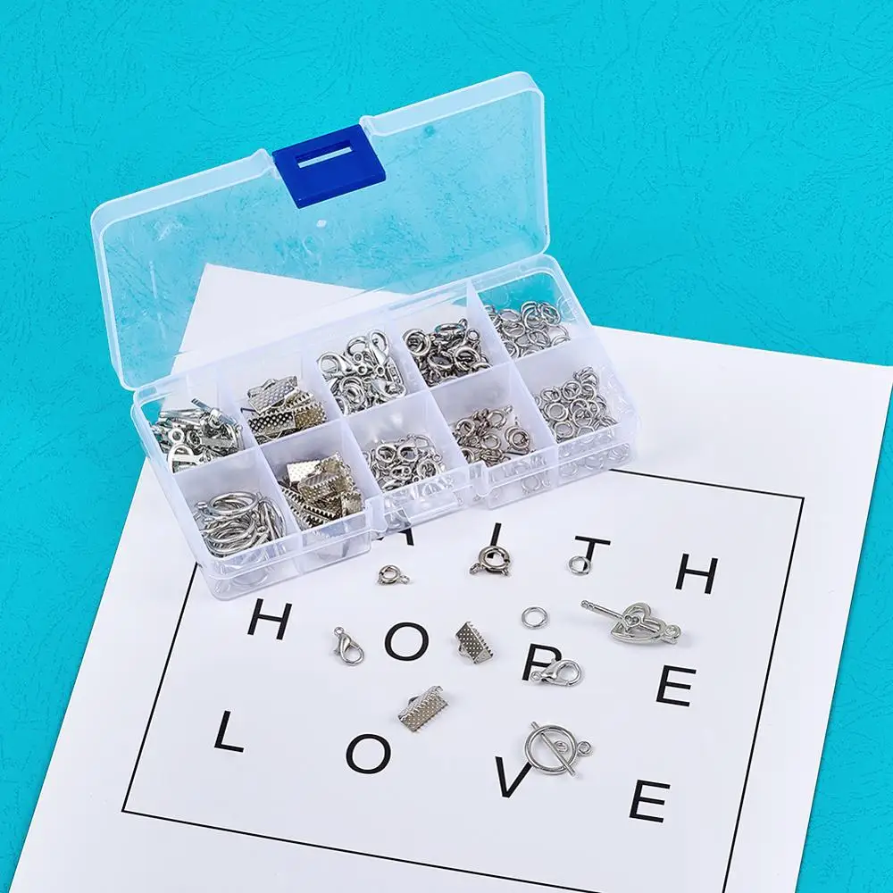 1 коробка смешанные ювелирные изделия 40 шт. Сплав коготь Омаров застежки и